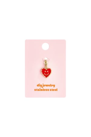 Dijes de joyería con forma de corazón, estilo casual y sencillo para uso diario. Joyería para mujer. h5 Imagen3