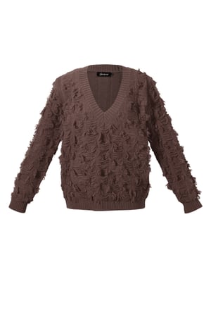 Knitted Polyester Fiber Women's V-Neck Sweater Casual Solid Color h5