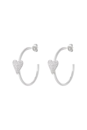 Heart hoop Earrings h5 Picture3