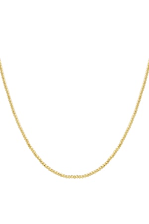 Solid bead necklace-4mm h5