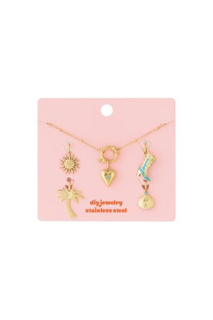 Heart with boot DIY necklace h5 Picture3