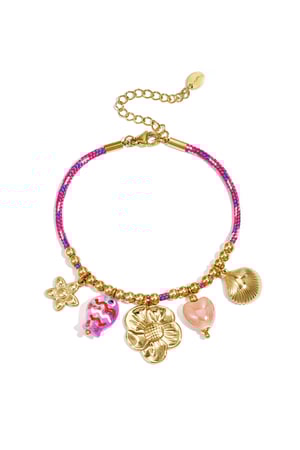 Rope Charm Bracelets Flower Casual Daily Romantic Series Women's jewelry h5