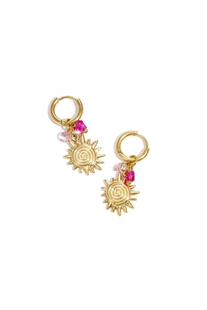 Stainless Steel Drop Earrings sun Casual Daily Simple Series Women's jewelry h5