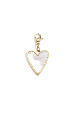 Mother of pearl heart jewelry charm h5 