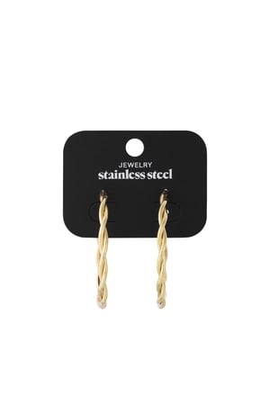 Bükülmüş halka küpeler M h5 Resim5