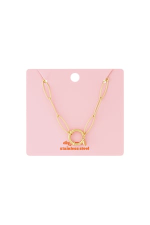 Golden loop necklace h5 Picture3