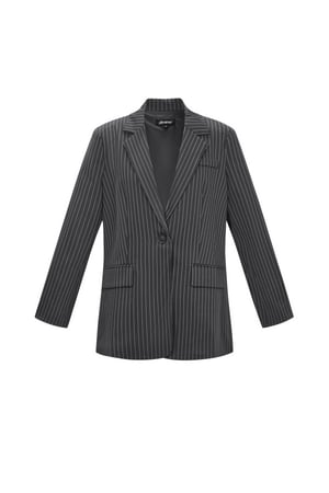 Woven Polyester Fiber Vrouwen Suit Set Elegant Stripes Fall/Winter h5