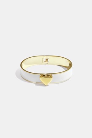 Stainless Steel Colorful Heart Bangles - 1.3cm h5