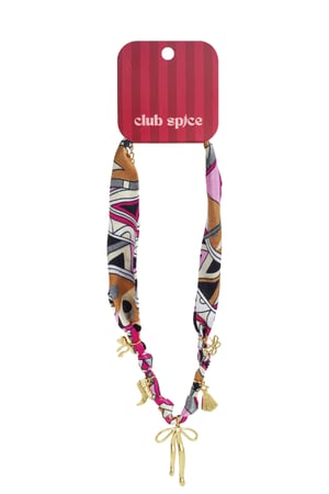 Collane con ciondolo in acciaio inossidabile, serie casual e semplice, con nodo a fiocco, gioielli da donna h5 Immagine5