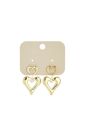 Boucles d&#39;oreilles pendantes en forme de cœur, série simple et décontractée pour le quotidien, bijoux pour femmes h5 Image5
