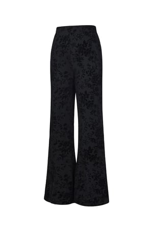 Woven Polyester Fiber Women's Flared Pants Sexy Floral Print 2-piece set h5 Picture2