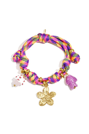 Rope Charm Bracelets Flower Casual Daily Romantic Series Women's jewelry h5