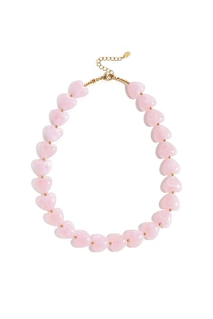 Necklace with heart-shaped beads h5