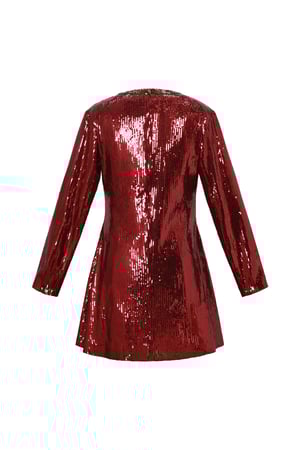 Tejido de Fibra de Poliéster Vestido Mini Mujer Elegante Lentejuelas Otoño/Invierno h5 Imagen3