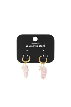 Pearl fish Earrings h5 Picture4