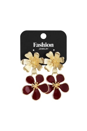 orecchini 2 volte fiore h5 Immagine5