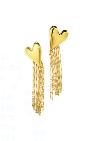 Boucles d'oreilles pendantes en acier inoxydable, style cœur, décontractées, simples et quotidiennes, bijoux pour femmes h5