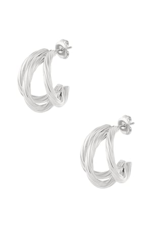 Stainless Steel Hoop Earrings Geometric Daily Daily h5 Picture3