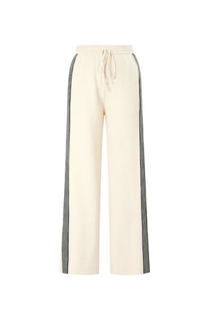 Knitted trousers with stripes h5