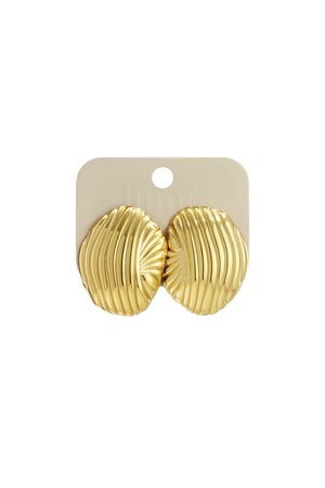 Boucles d'oreilles à tige en acier inoxydable de forme irrégulière, série décontractée et simple pour femmes h5 Image5