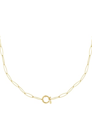 Golden loop necklace h5 