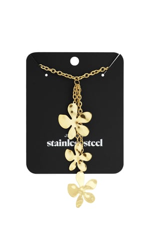Stainless Steel Pendant necklaces Flower Casual Daily Simple Series Women's jewelry h5 Picture5