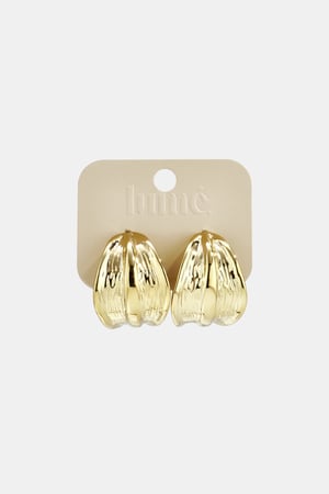 Stainless Steel Hoop Earrings leaf Casual Daily Simple Series Women's jewelry h5 Picture3