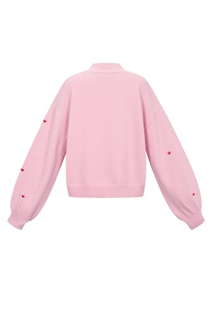 Knitted sweater with hearts h5 Picture3