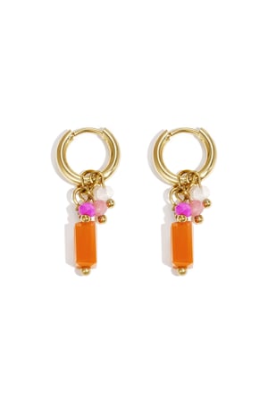 Pendientes con dijes de colores h5 