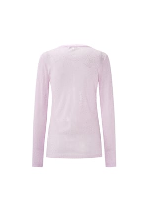 Woven Polyester Long Sleeve Top Sheer Sexy h5 Picture3