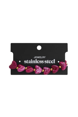 Elastisches Herzperlenarmband h5 Bild5