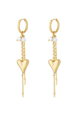 Heart drop earrings h5 