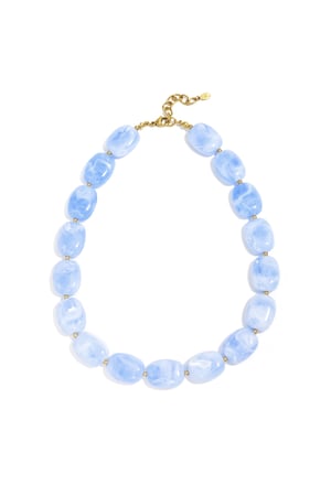 Necklace with squoval beads h5 Picture4