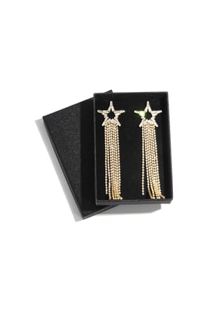 Copper Dangle Earrings Star Elegant Christmas Luxurious Series Women's jewelry h5 Picture2