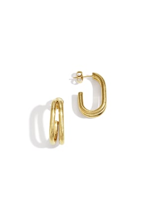 Hoop Earrings lines Casual Daily Simple Series Women's jewelry h5