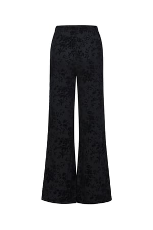 Woven Polyester Fiber Women's Flared Pants Sexy Floral Print 2-piece set h5 Picture3