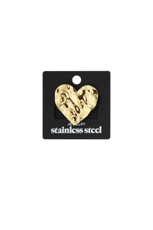 Large heart statement texture ring h5 Picture6