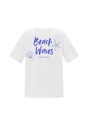 Cotton Women's T-shirt Casual Embroidered Starfish h5 Picture2