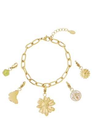 Braccialetto fai da te con fiori dettagliati h5 