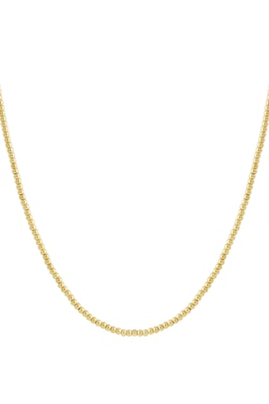 Solid bead necklace-5mm h5