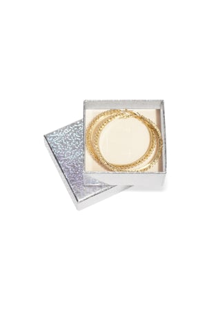 Copper Hoop Earrings Geometric Elegant Christmas Luxurious Series Women's jewelry h5 Picture2