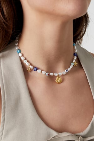 Kette extra Meeresleben - Blaugoldfarben h5 Bild2