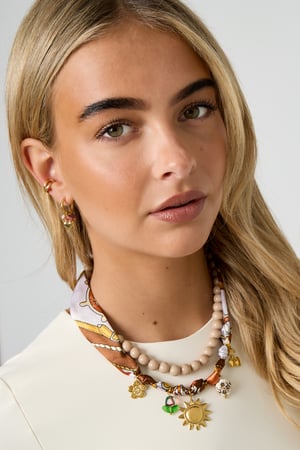 Collane con ciondolo in acciaio inossidabile, serie casual semplice da indossare ogni giorno, gioielli da donna h5 Immagine3