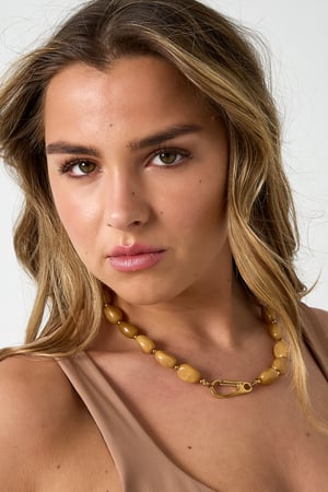 Necklace with beads and front closure design h5 Picture3