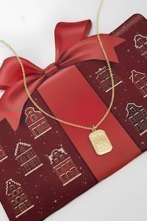 Amsterdam Canal House Stainless Steel Necklace h5 Picture2