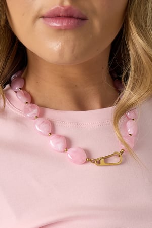 Bead necklace with front closure design h5 Picture3