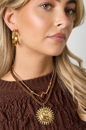 Polyester Pendant necklaces sun Casual Daily Simple Series Women's jewelry h5 Picture2