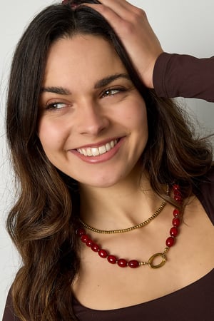 Acrylic Beaded Necklaces Beads Casual Daily-10.5*13mm h5 Picture2