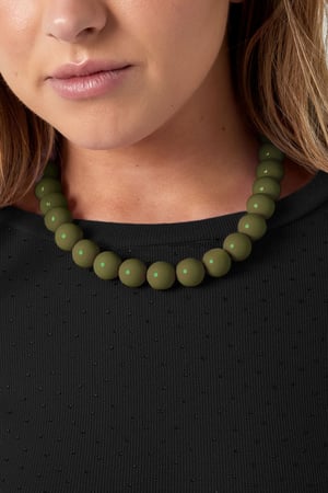 Large colored necklace - 15mm h5 Picture4