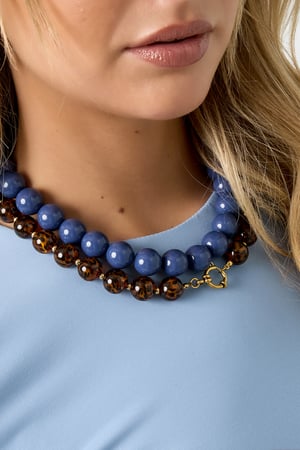 Large colored necklace - 15mm h5 Picture6